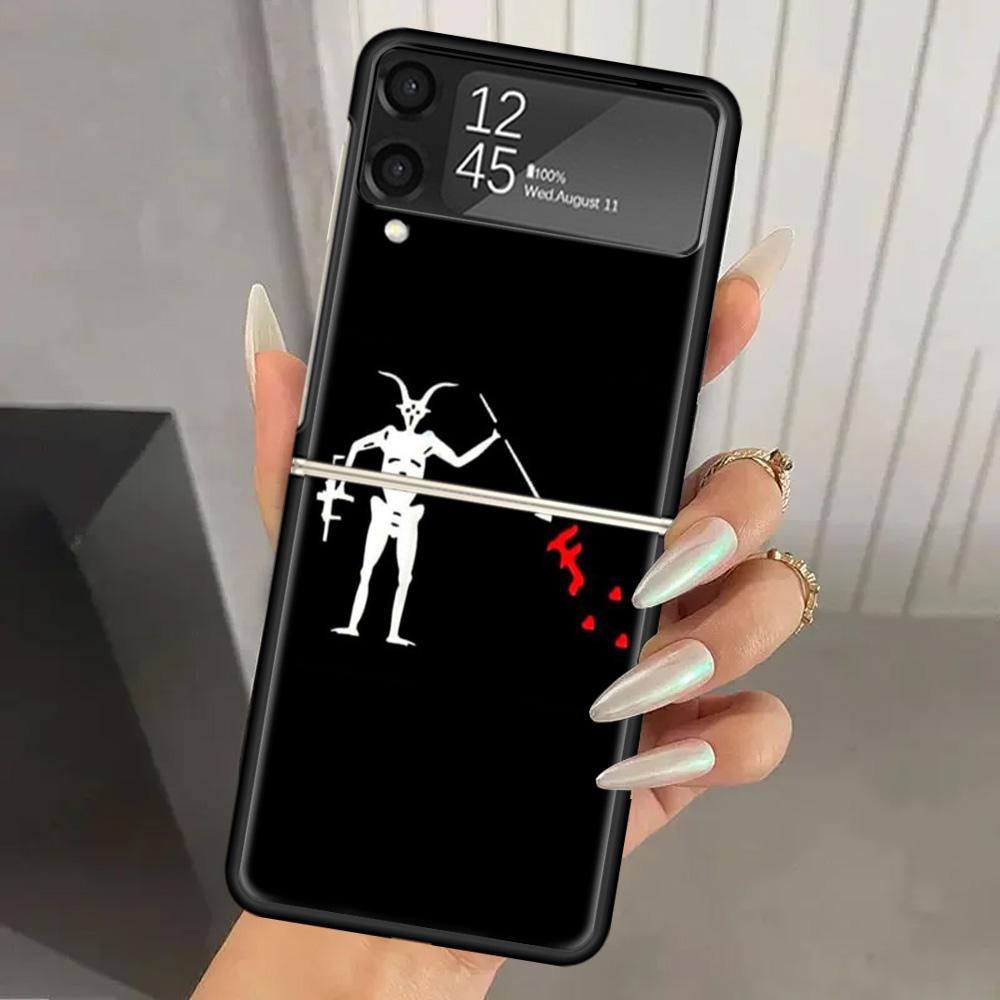 F-Forward Observations Group Жесткий Поликарбонатный Чехол Для Телефона Для Samsung Galaxy Z Flip 7 6 5 4 3 Черный ZFlip7 ZFlip6 Flip5 Flip4 Flip3 5G Pri