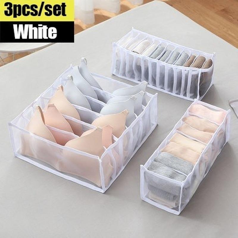 6/7/11 сетка, нижнее белье, бюстгальтер, носки, ящики для хранения трусов, ящик для хранения, органайзеры, коробки, нижнее белье, шарфы, носки, бюстгальтер, сортировка