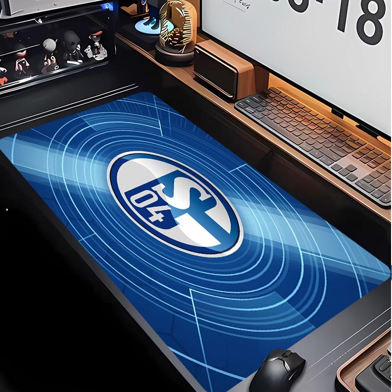 Коврик для мыши с футбольным узором Schalke 04 Не?Нескользящий резиновый игровой коврик для мыши для стола, офиса, дома