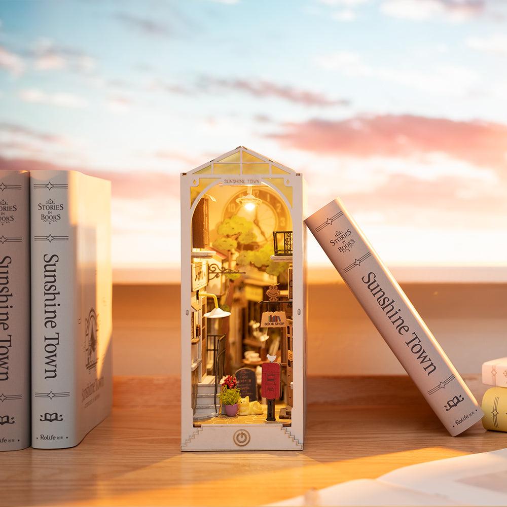 ROBOTIME Rolife Sunshine Town Book Nook Kit TGB02
