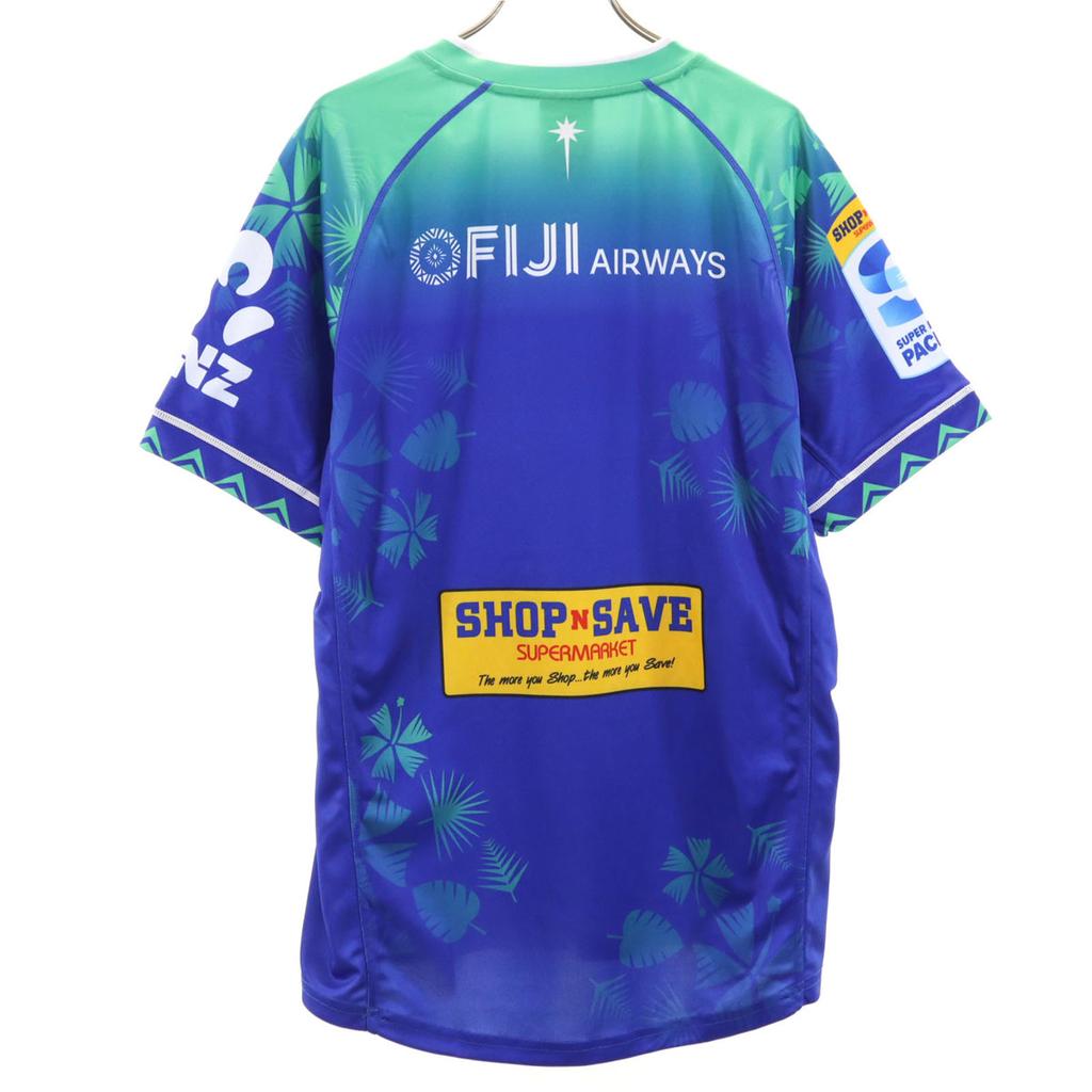 New Balance Фиджийская команда Drua регби Короткий рукав форма S синий Мужская Б/у