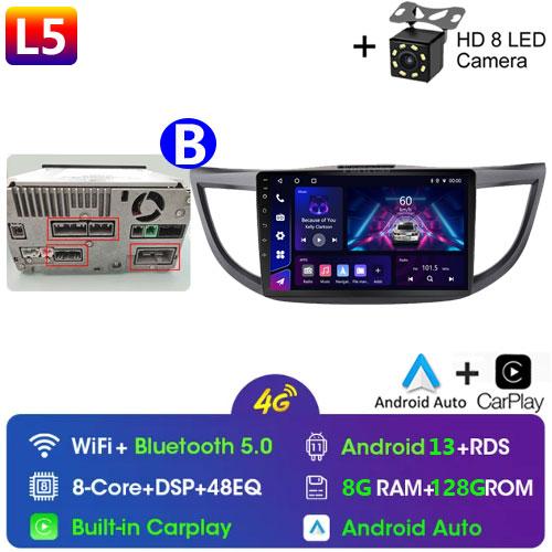 Android 14 для Honda CR-V CRV 2012 - 2015 GPS Carplay Авто Радио Мультимедиа Видео Плеер Стерео WIFI 4G BT RDS 7862S