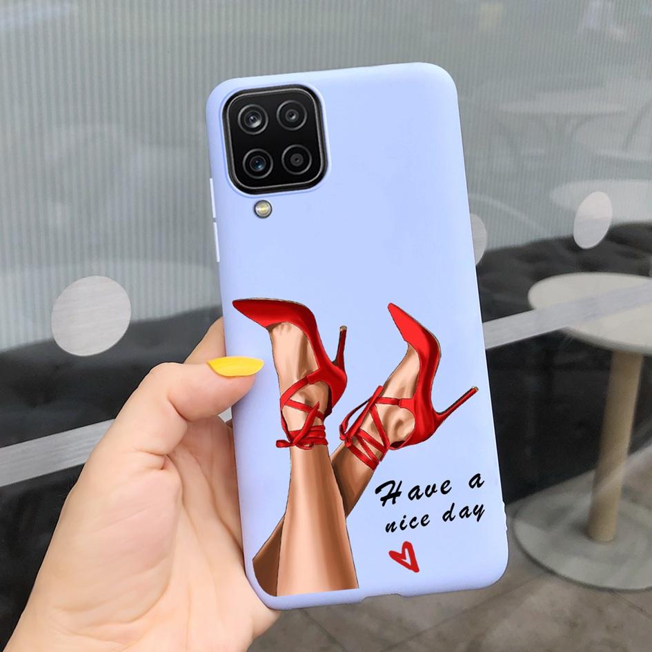 Чехол для Samsung Galaxy A12 Чехол для Samsung A42 5G Милое Сердечко Задняя крышка Fundas Для Samsung A 12 SM-A125F SM-A426B A 42 5G Чехлы для телефона