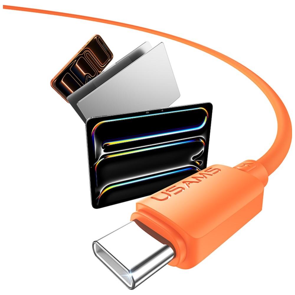 Kabel Usams U98 30W 3A Silicone Fast     Charging Usb-C Do Lightning Czarny