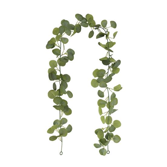 Искусственная эвкалиптовая гирлянда, лозы ручной работы, реалистичный вид, яркий цвет, не требующие ухода листья эвкалипта, искусственные растения