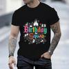 Summer Fashion Unisex T-shirts Birthday Squad Graphic Tees Short Sleeve Streetwear Men Clothes Loose Oversized Harajuku Tops