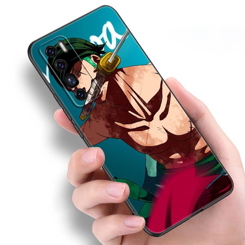 Чехол с изображением аниме Ророноа Зоро для Huawei NOVA 8 9 Pro 8i 7i 7SE Y60 5T Mate 40 30 20 10 Lite Honor 50 30 Premium Pro Plus 30 S