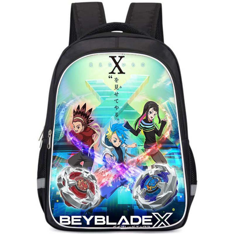 Школьный рюкзак Beyblade X Просторное отделение Унисекс сумка для повседневного использования