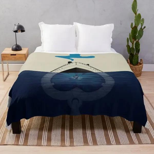 Titanic Sinking Throw Blanket Super Soft Fuzzy Cozy Warm Plush Blanket for Bed Couch Chair Living Room Spring Fall Winter Spring