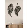Декоративный набор из двойных листьев Лазерная резка деревянных изделий для отделки стен