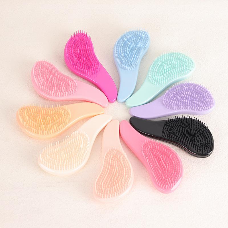 1pc Magic Handle Detangle Comb Anti Static Mini Massage Hair Brush Long Wet Shower Massage Hairbrush Salon Hair Styling Tools