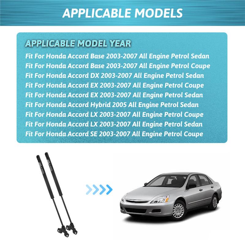 2 шт./комплект Газовые упоры капота для Honda Accord 2003 2004 2005 2006 2007 Аксессуары для амортизаторов автомобиля