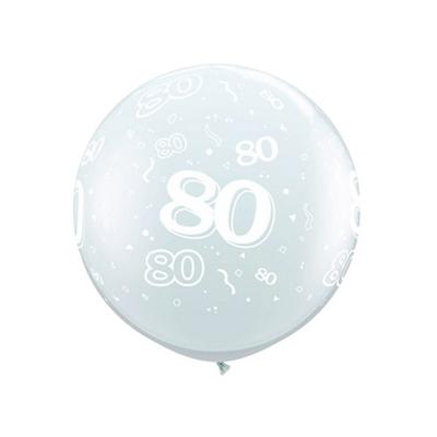 Qualatex Латексные шары 80-летия (Упаковка из 2 шт.)
