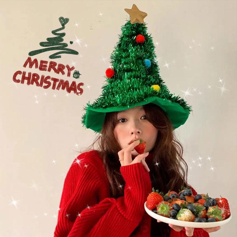 Christmas Hat, Christmas Decoration Hat, Small Christmas Tree, Shooting And Setting Props, Children'S And Adult Headwear