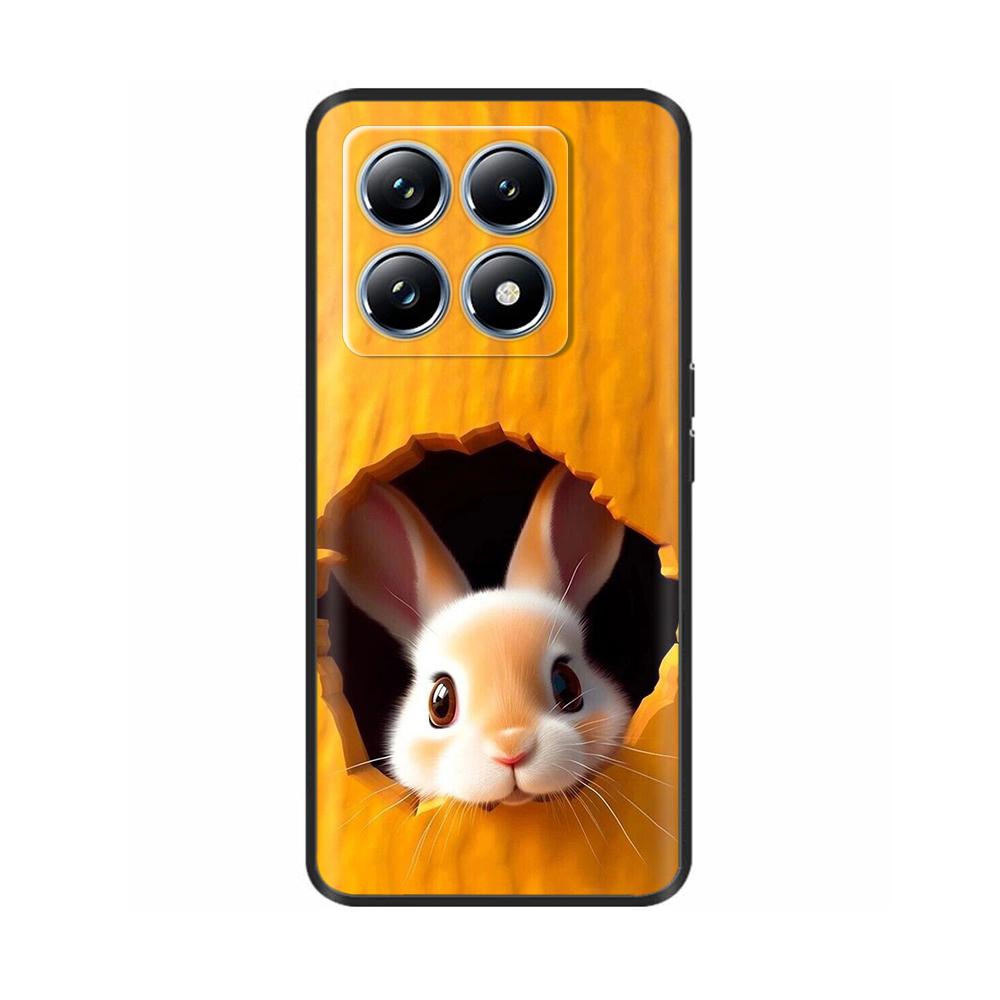 Для Xiaomi Mi 14T Pro Чехол Мягкий Жидкий Силикон Защита Задняя Крышка для Xiaomi 14T Pro Mi14T 5G Чехлы Расписные Мультяшные Фундас