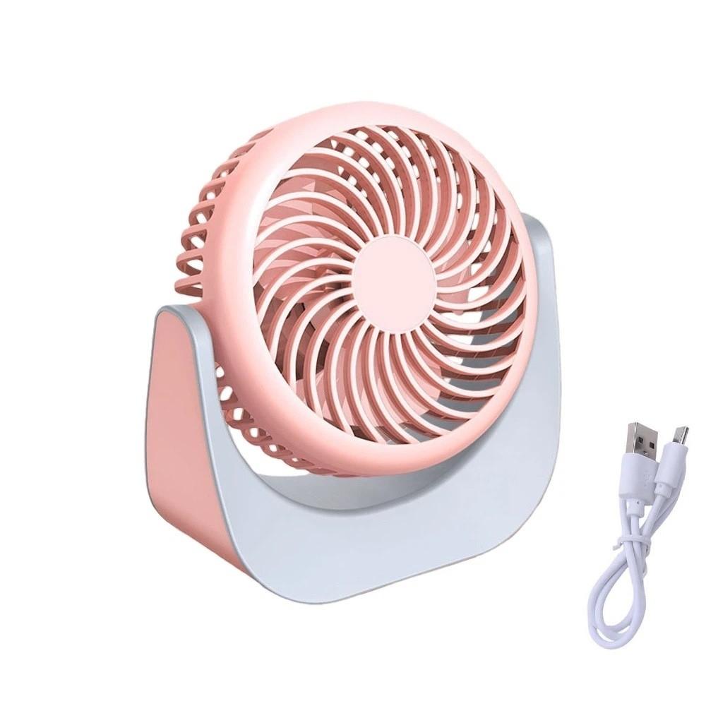Energy-Saving Mini Portable Desk Fan Air Turbo Tech USB Rechargeable Fan Makeup Setting