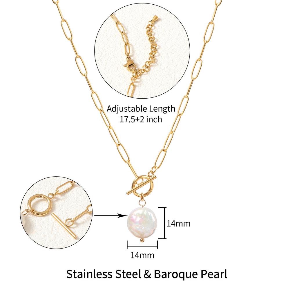 Новое универсальное ожерелье из нерегулярного барочного жемчуга, легкая роскошь, элегантный темперамент, подвеска из натурального жемчуга для женщин