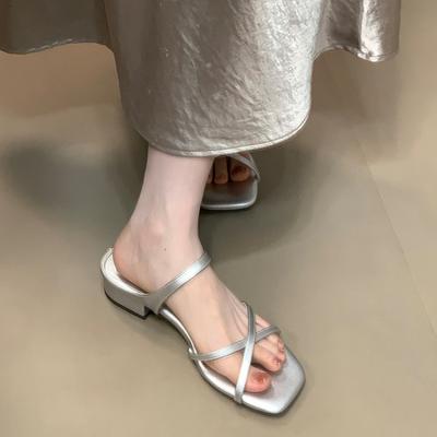 Модные женские туфли на высоком каблуке, шлепанцы с бантом, туфли на массивном каблуке, модное платье, женские сандалии 2025, новые дизайнерские туфли-лодочки, роскошные женские сандалии