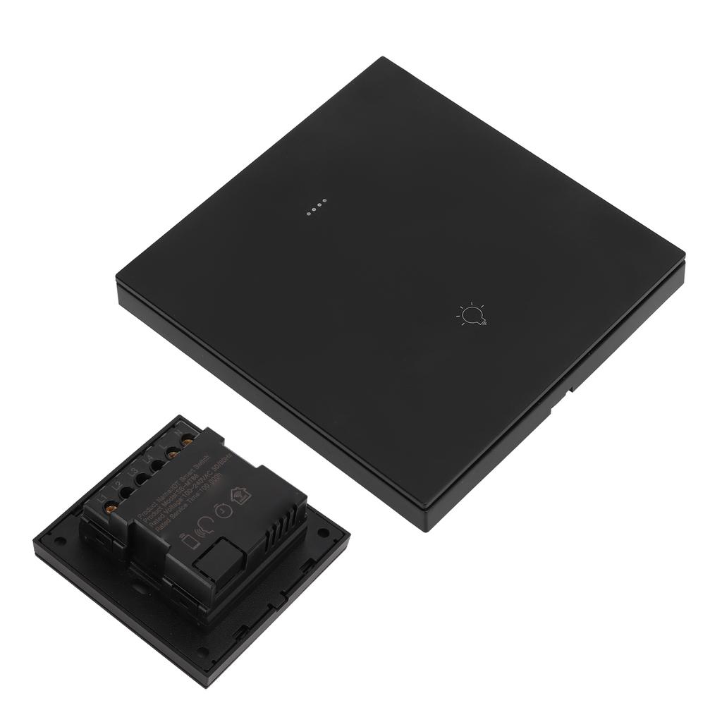 Умный выключатель света с голосовым управлением по времени через приложение для телефона, управление ABS ПК для TUYA ZigBee AC 100?240 ВЧерный