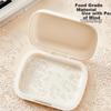 Daisy Leaf Retainer Storage Box, Orthodontic Case, Invisible Aligner Box, Teeth Correction Device Storage Box, Cream Yellow