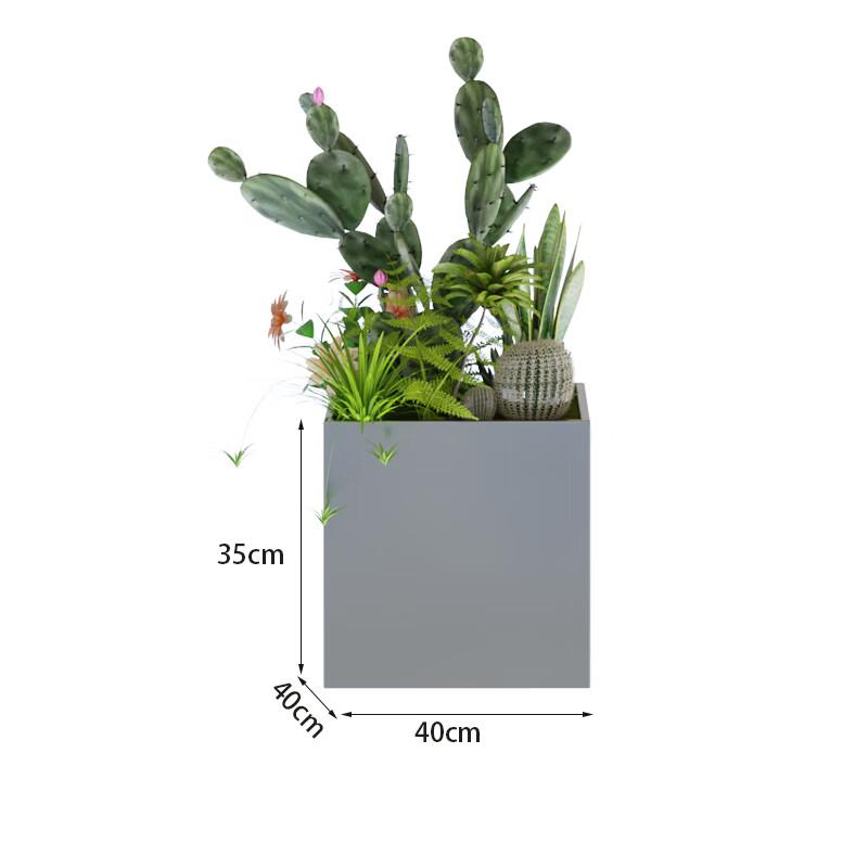 Square Outdoor Composite Wood Planter Box
