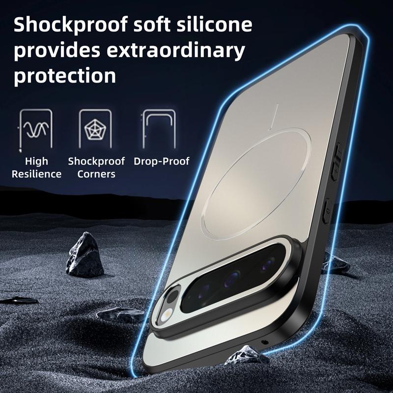 Роскошный AG Тонкий Матовый Магнитный Чехол для Magsafe для Google Pixel 10 9 8 7 Pro XL 9A 8A 10A Нескользящий Беспроводная Зарядка Жесткий Чехол