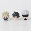 7 шт./комплект Мини-фигурки Аниме Jujutsu Kaisen в лежачем положении 3-4 см Сатору Годжо Мини Милые GK ПВХ Статуэтка Коллекционные Игрушки