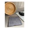 Missclean (1 Pc) Microfiber Kitchen, Counter Cloth Gray Checkered