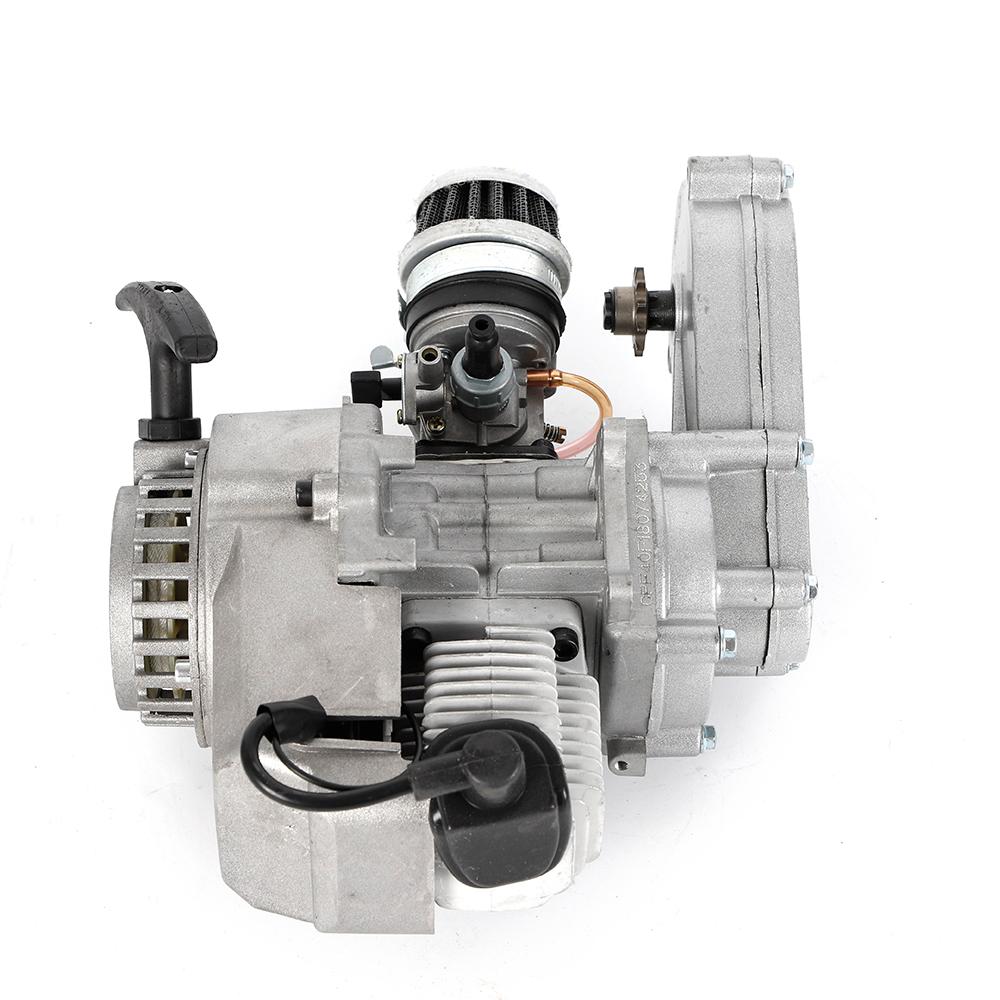 2 Stroke 49CC Motorcycle Pull Start Engine Motor 1.3HP Air Cooled Racing Engine For Pocket Bike Mini Dirt Bike ATV or Scooter