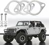 Korekaou Muffler Gasket 1 Set Stainless Steel Muffler Flange with