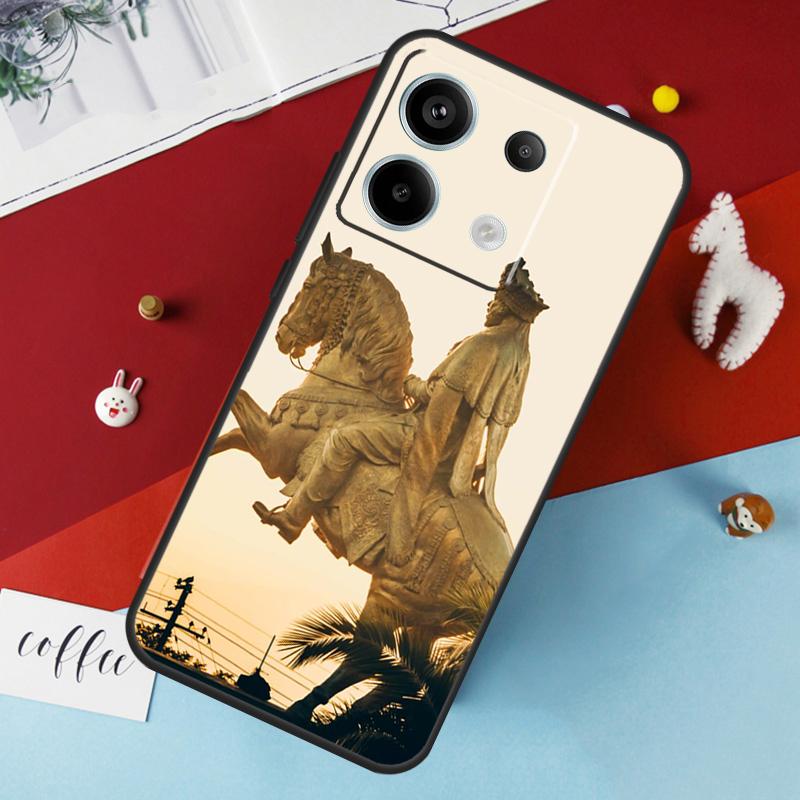 Император Менелик II Эфиопский Чехол Для Xiaomi Redmi Note 13 12 11 8 9 10 Pro Note 12S 11S 10S Redmi 12 10C 12C 13C Чехол