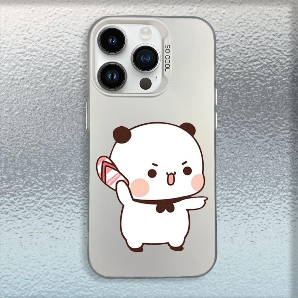 Cute BuBu DuDu Phone Case For iPhone 16,15,14,13,12,11,Mini,Pro,MAX White Matte Shockproof Cover