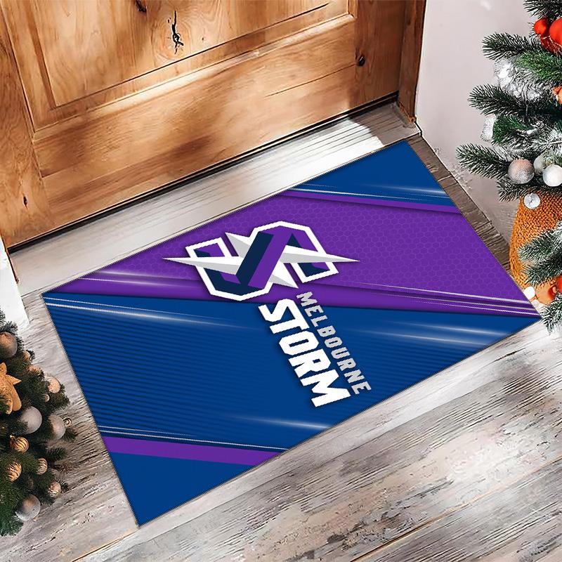 Melbourne Storm Crystal Velvet Carpet Soft Anti?Slip Floor Mat Comfortable Home Living Room Bedroom Decor Rug