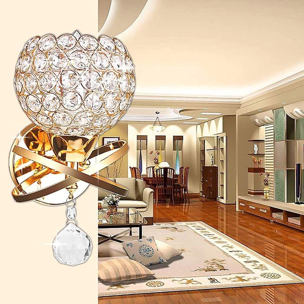 Modern Wall Lamp Luxury Indoor Light Home Accessories Crystal Sconce Lighting Home