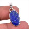Подвеска из натурального лазурита из стерлингового серебра 925 пробы 1,50 дюйма i9Z94