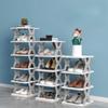 Foldable Shoe Rack PPE Material Multi-storey Storage Shoes Cabinets Save Space Modern Simplicity Dustproof Storage Containers