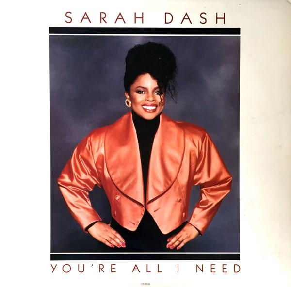 Виниловая пластинка SARAH DASH - You're All I Need E190036 EMI-Manhattan R 1988 США Соул/Фанк Б/у