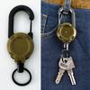 Anti-Theft Easy-To-Pull Buckle Rope Elastic Keychain Sporty Retractable Key Ring