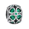 Green Color Charms Fit Bracelets 925 Silver Avocado Clover Bead Cactus Chameleon Zircon DIY Jewelry Charm