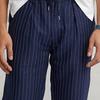 Polo Ralph Lauren SS22 Полосатые зауженные повседневные брюки мужские низ темно-синего цвета MNPOPNT14G20357-410