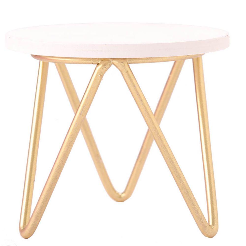 Подставка для цветов Реквизит для фотосъемки Миниатюрный чайный столик Деревянный табурет Мебель для кукольного домика Аксессуары для кукол