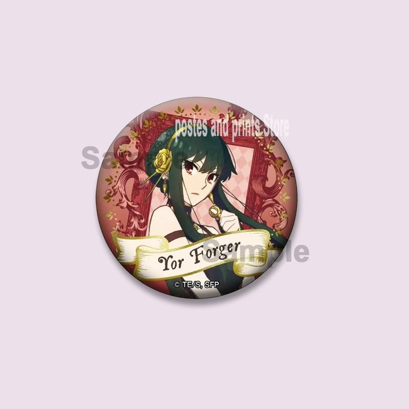 Anime SPY×FAMILY Yor Forger Brooches Cartoon Character Cosplay Badges Manga Role Soft Buttons Lapel Pins Hat Backpack Ornaments