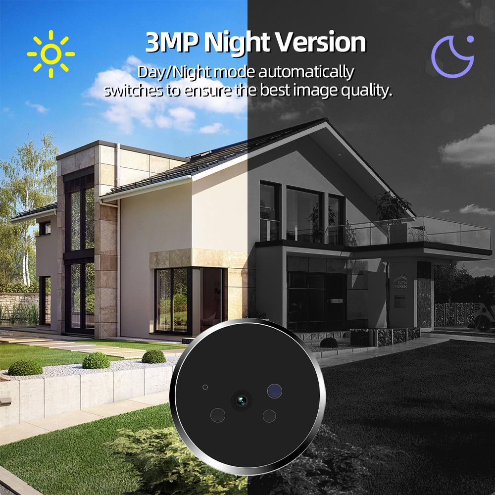 Умный видеодомофон 3 Мп: Электронный глазок с защитой от кражи и удаленным мониторингом