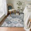 New Vintage Floral Rugs Soft Accent Area Rug Large Size Rugs Low-Pile Carpet for Living Room Bedroom Home Decor Floor Mat