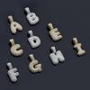 Shiny Letter A  Pendant Miniature Zircon Stone Hip-hop Accessory Gold