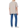 Calvin Klein Loose Solid Color Round Neck Short Sleeve T-Shirt Men Tops Light-Gray 40HM228K6B