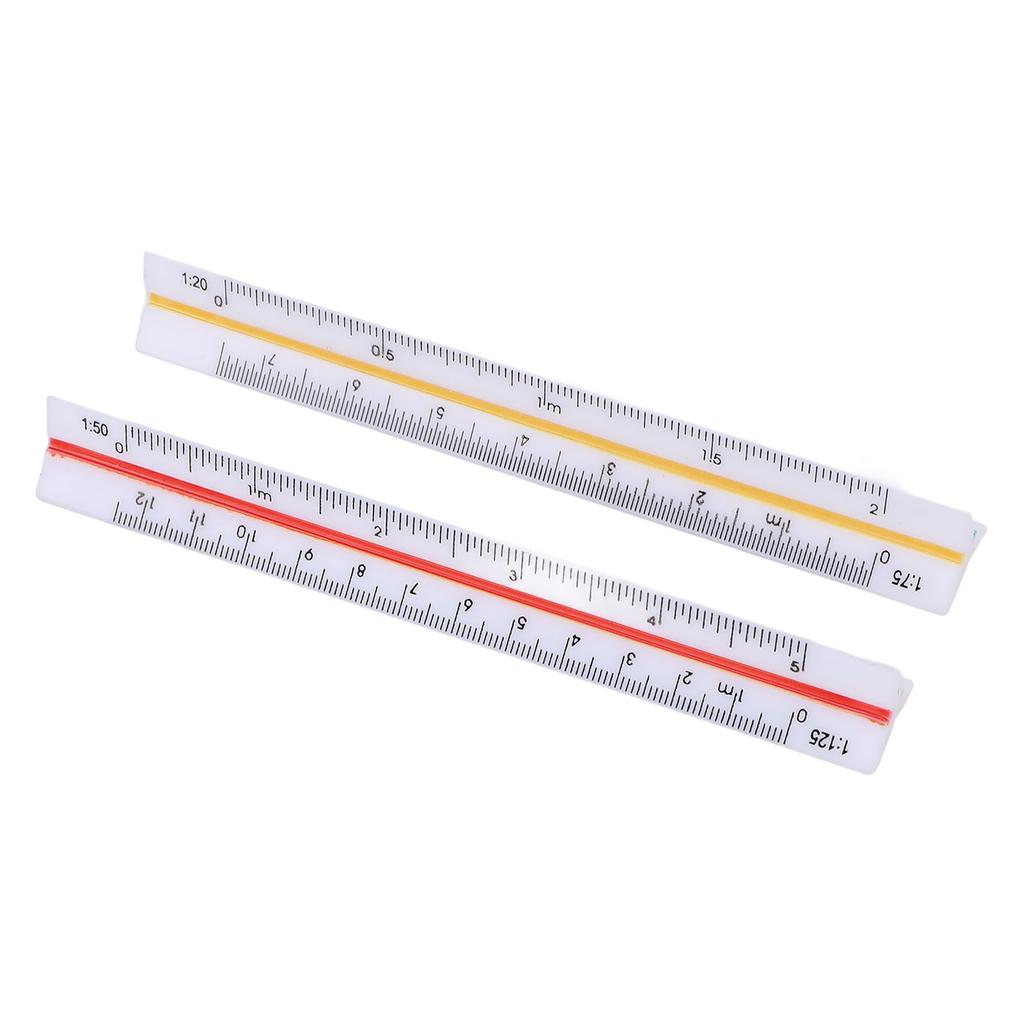 Набор архитектурных линеек 2 шт. Пластиковые Масштабные Карманные Мини для Инженера Архитекторов Инженерии