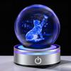 Cute 3D Cat Crystal Stylish Decorative Animal Soothing Crystal Ball with LED Light Popular Gift for Birthday Anniversary Graduation Day Friend
