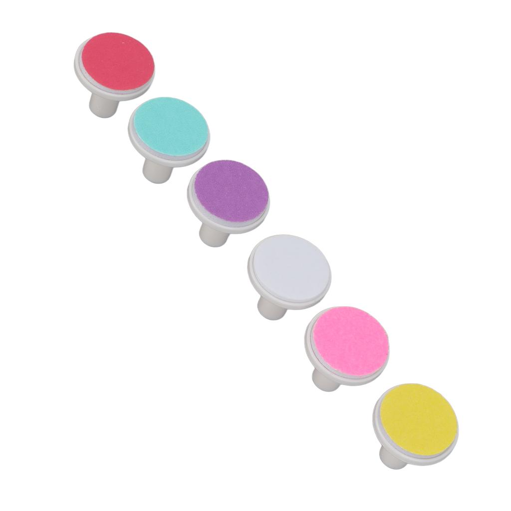 6pcs Baby Nail Trimmer Replacement Pads Professional Electric Nail File Grinding Heads Accessory