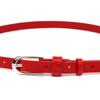 Яркий женский кожаный ремень GRANDE PELLE Leather Belt 21439 Красный